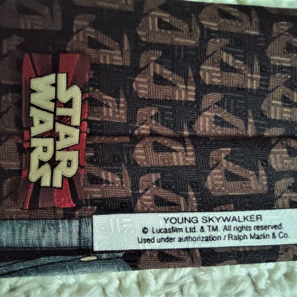 Star Wars/Ralph Marlin~Young Anakin/Luke Skywalker Novelty/Graphic Neck Tie - Picture 5 of 6